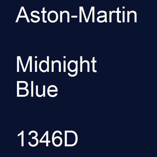 Aston-Martin, Midnight Blue, 1346D.